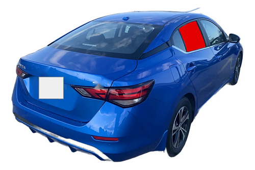 Cristal Puerta Nissan Sentra Sedán 2020-2023 Trasera Derecha