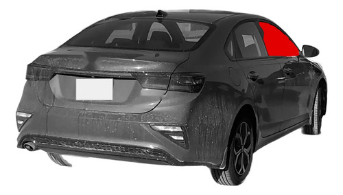 Cristal Puerta Kia Forte Sedán 2019-2023 Trasera Derecha