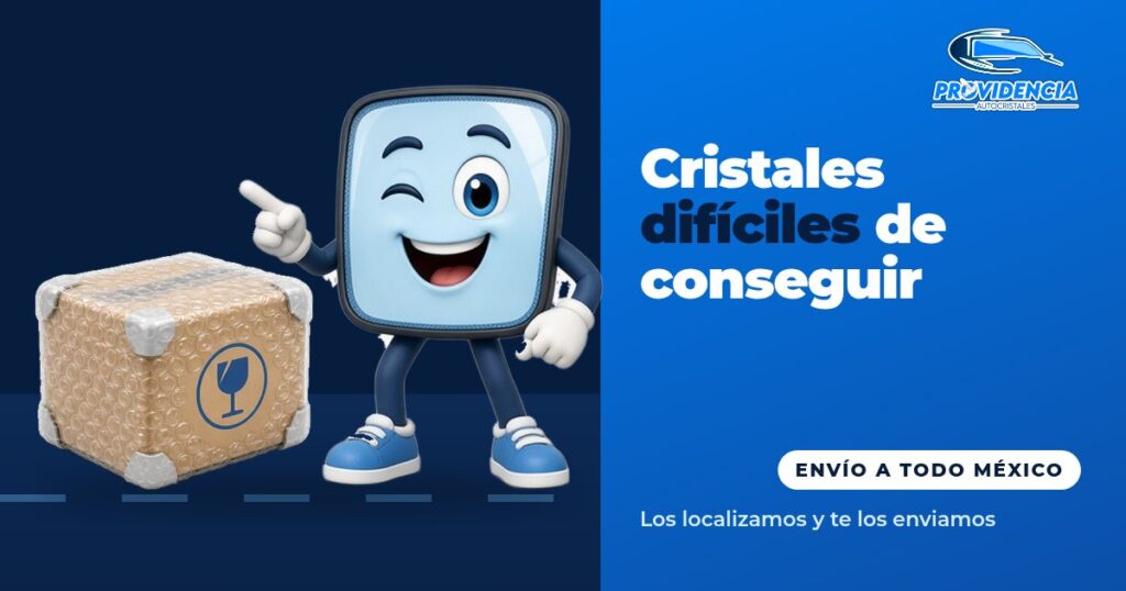 Provi con una caja de envío: cristales automotrices difíciles de conseguir enviados a todo México